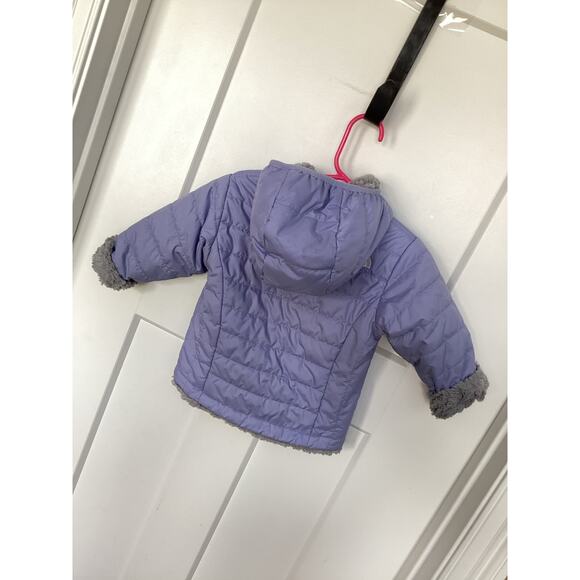 The North face Reversible Mossbud Swirl Hooded Jacket Infant size 6-12 months - Picture 5 of 11